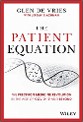 DeVries - The Patient Equation cover - title on a white background with red border and DNA molecule