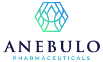 Anebulo Pharmaceuticals logo - hexagon with interior concentric circles and triangles in blue and green over company name