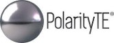 PolarityTE logo - image of metallic sphere